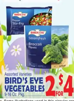 Bravo Supermarkets BIRD'S EYE VEGETABLES offer
