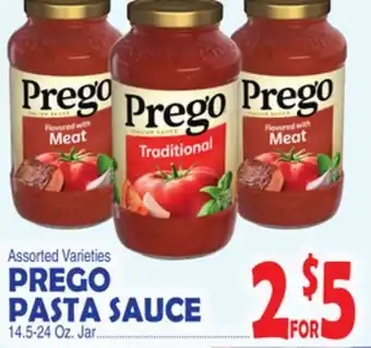 Bravo Supermarkets PREGO PASTA SAUCE offer