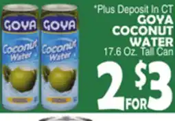 Bravo Supermarkets GOYA COCONUT WATER offer