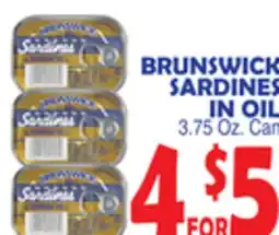 Bravo Supermarkets BRUNSWICK SARDINES IN OIL offer