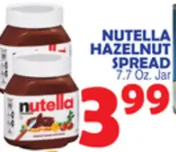 Bravo Supermarkets NUTELLA HAZELNUT SPREAD offer