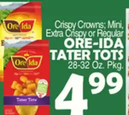 Bravo Supermarkets ORE-IDA TATER TOTS offer