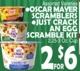Bravo Supermarkets OSCAR MAYER SCRAMBLERS, JUST CRACK AN EGG SCRAMBLE KIT offer