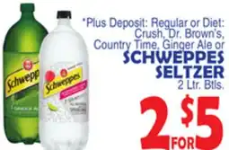 Bravo Supermarkets SCHWEPPES SELTZER offer