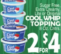 Bravo Supermarkets COOL WHIP TOPPING offer