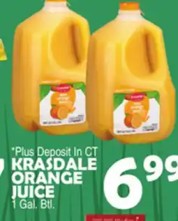 Bravo Supermarkets KRASDALE ORANGE JUICE offer