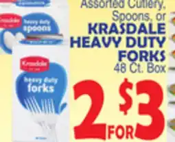 Bravo Supermarkets KRASDALE HEAVY DUTY FORKS offer