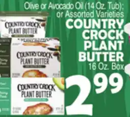 Bravo Supermarkets COUNTRY CROCK PLANT BUTTER 16 Oz. Box offer