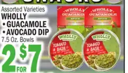 Bravo Supermarkets WHOLLY GUACAMOLE OR AVOCADO DIP offer