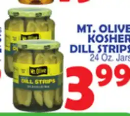 Bravo Supermarkets MT. OLIVE KOSHER DILL STRIPS offer