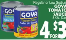 Bravo Supermarkets GOYA TOMATO SAUCE offer