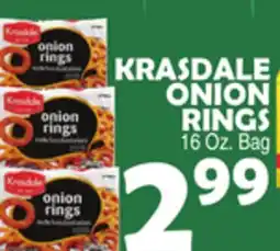 Bravo Supermarkets KRASDALE ONION RINGS offer