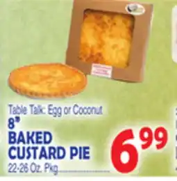 Bravo Supermarkets 8 BAKED CUSTARD PIE offer