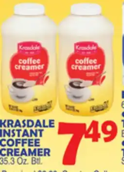 Bravo Supermarkets KRASDALE INSTANT COFFEE CREAMER offer