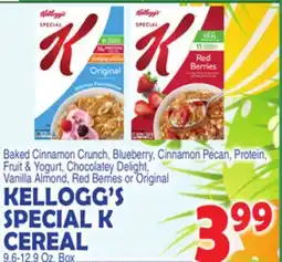Bravo Supermarkets KELLOGG'S SPECIAL K CEREAL offer
