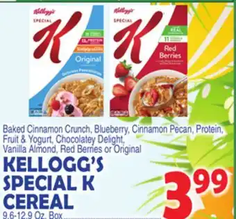 Bravo Supermarkets KELLOGG'S SPECIAL K CEREAL offer