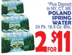 Bravo Supermarkets POLAND SPRING WATER offer