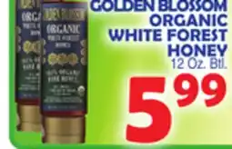 Bravo Supermarkets GOLDEN BLOSSOM ORGANIC WHITE FOREST HONEY offer