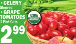 Bravo Supermarkets • CELERY Sleeved • GRAPE TOMATOES 1 Pint Cntr offer