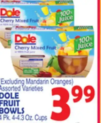 Bravo Supermarkets DOLE FRUIT BOWLS offer