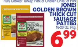 Bravo Supermarkets JONES GOLDEN BROWN THICK CUT SAUSAGE PATTIES offer