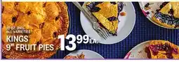 Kings Food Markets KINGS 9 FRUIT PIES offer