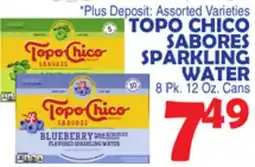 Bravo Supermarkets TOPO CHICO SABORES SPARKLING WATER offer