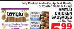 Bravo Supermarkets AMYLU CHICKEN SAUSAGES offer
