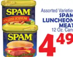 Bravo Supermarkets SPAM LUNCHEON MEAT offer