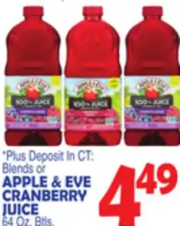 Bravo Supermarkets APPLE & EVE CRANBERRY JUICE offer