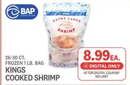 Kings Food Markets KINGS COOKED SHRIMP offer