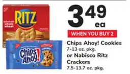 ACME Chips Ahoy! Cookies 7-13 oz. pkg. or Nabisco Ritz Crackers 7.5-13.7 oz. pkg offer