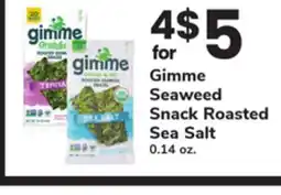 ACME Gimme Seaweed Snack Roasted Sea Salt offer