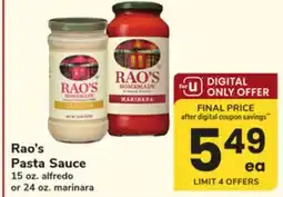 ACME Rao's Pasta Sauce offer