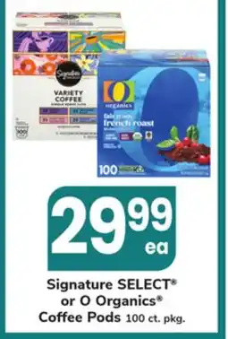 ACME Signature SELECT or O Organics Coffee Pods offer