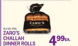 Kings Food Markets ZARO'S CHALLAH DINNER ROLLS offer