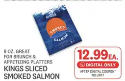 Kings Food Markets KINGS SLICED SMOKED SALMON offer