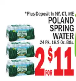 C Town POLAND SPRING WATER offer