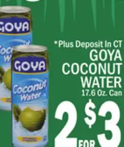 C Town GOYA COCONUT WATER offer