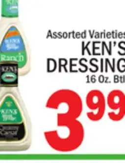 C Town KEN'S DRESSING offer