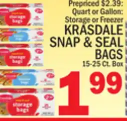 C Town KRASDALE SNAP & SEAL BAGS offer