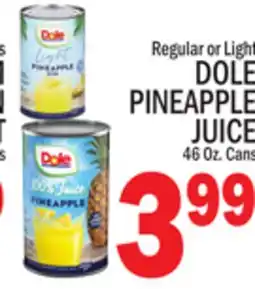 C Town DOLE PINEAPPLE JUICE offer