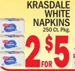 C Town KRASDALE WHITE NAPKINS offer
