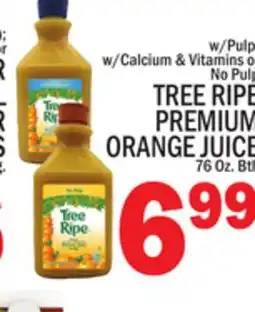 C Town TREE RIPE PREMIUM ORANGE JUICE offer