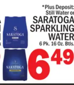 C Town SARATOGA SPARKLING WATER offer
