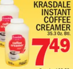 C Town KRASDALE INSTANT COFFEE CREAMER offer