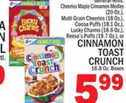 C Town CINNAMON TOAST CRUNCH 18.8 Oz. Boxes offer