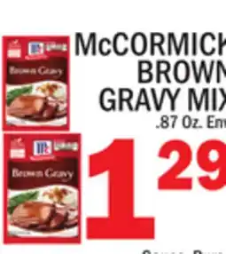 C Town McCORMICK BROWN GRAVY MIX offer