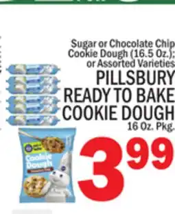 C Town PILLSBURY READY TO BAKE COOKIE DOUGH 16 Oz. Pkg offer
