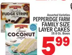 C Town PEPPERIDGE FARM FAMILY SIZE LAYER CAKES offer